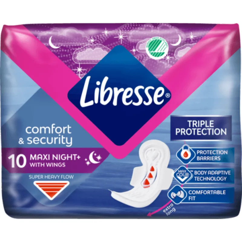 Bild 1 för Libresse Maxi Goodnight 10 st