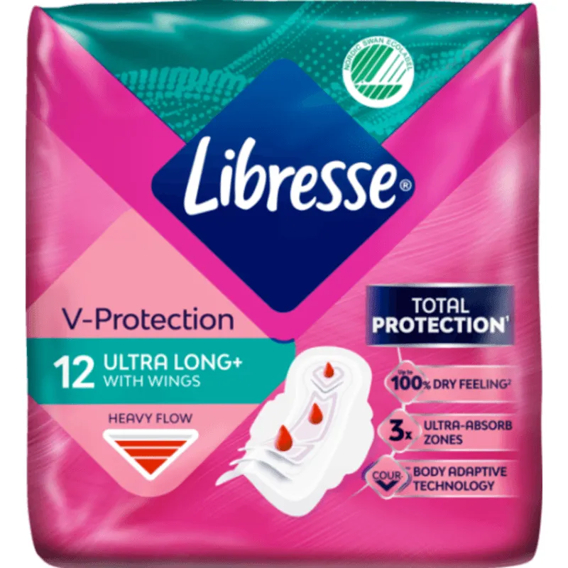 Bild 1 för Libresse Ultra Thin Long Wing 12 st