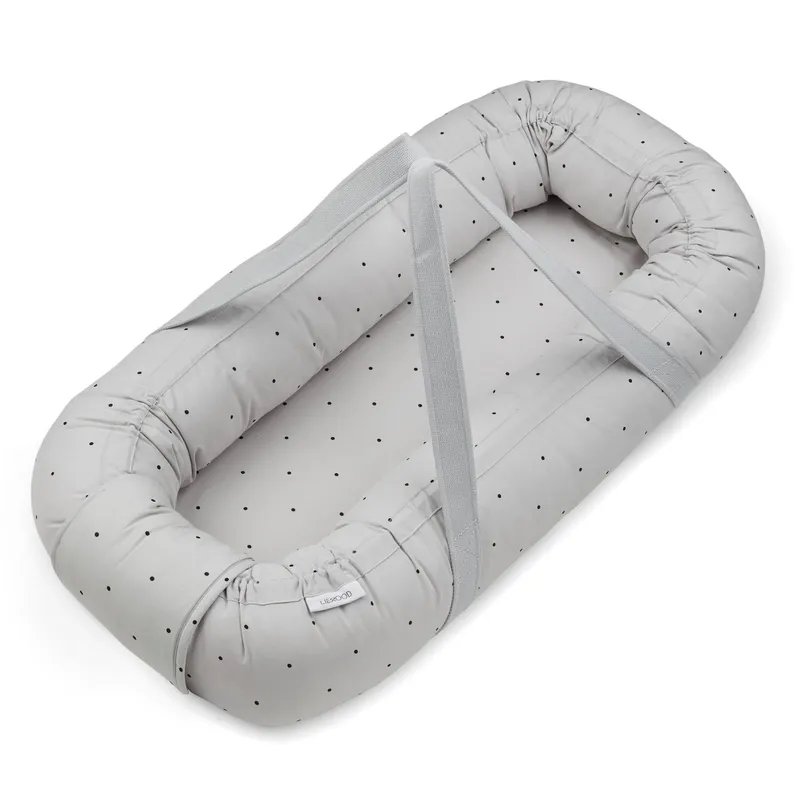 Bild 2 för Liewood babynest Gro, classic dot dumbo grey