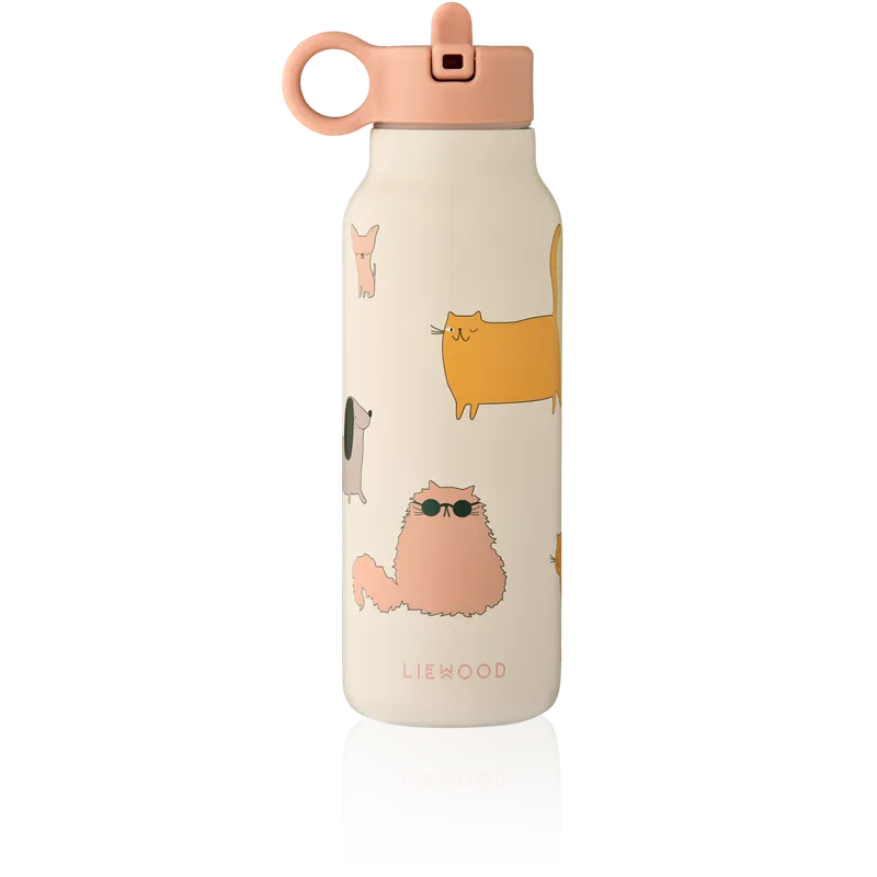 Alternativ bild 0 för Liewood Falk Vattenflaska 350 ml Cats and Dogs (Sandy)