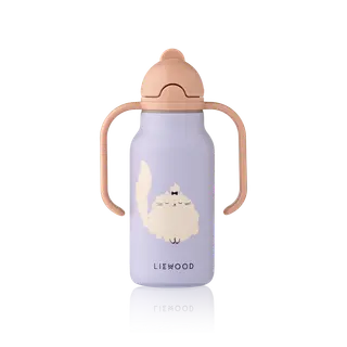 Produktfoto för Liewood Kimmie vattenflaska 25 cl Cat-Warm lilac