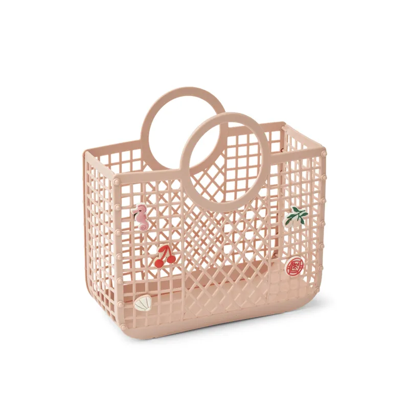 Bild 2 för LIEWOOD - Samantha Basket With Charms - Väska för barn  - 2100 Rose - W23 x D8.5 cm