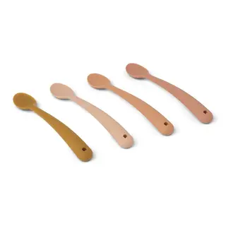 Produktfoto för Liewood silikonsked Siv 4-pack, tuscany rose multi mix