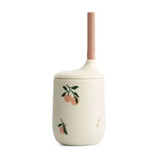 Produktfoto för Liewood sugrörsmugg Ellis silikon, peach/sea shell mix