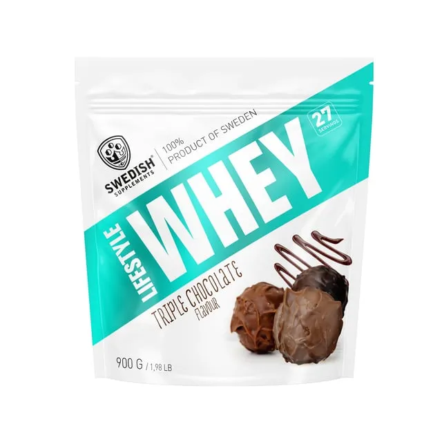Alternativ bild 0 för Lifestyle Whey, 900 g, Triple Chocolate