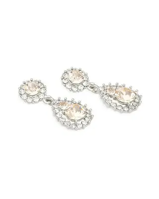 Produktfoto för LILY AND ROSE Sofia Earrings Silk/silver/pink One size