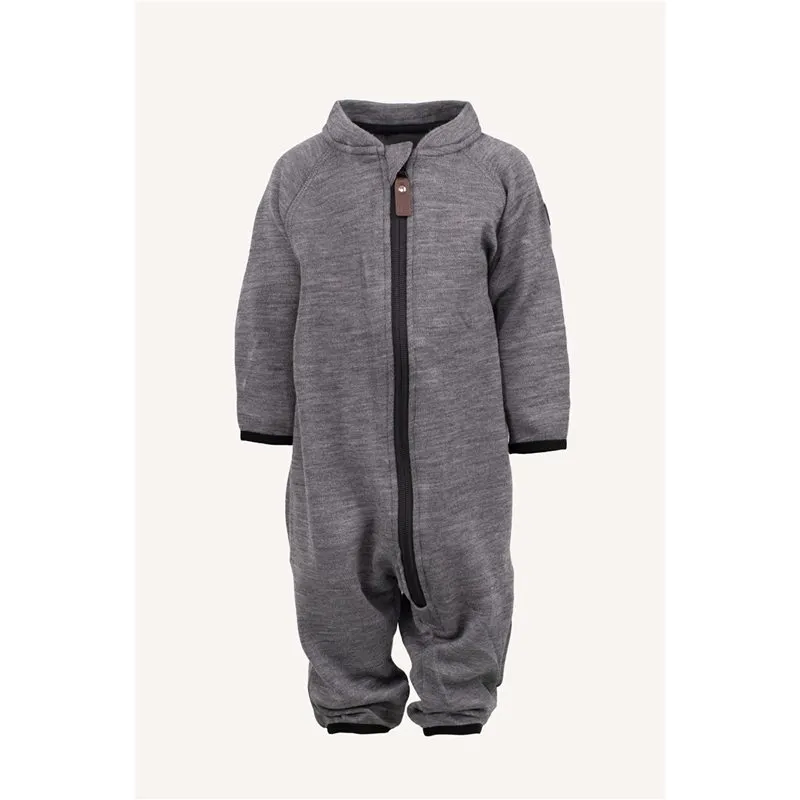 Alternativ bild 0 för Lindberg Rocco Wool Baby Overall Grey Melange Grey Melange 98 cl