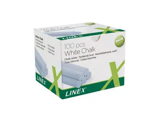Produktfoto för Linex Tavelkrita LINEX vit 100/fp