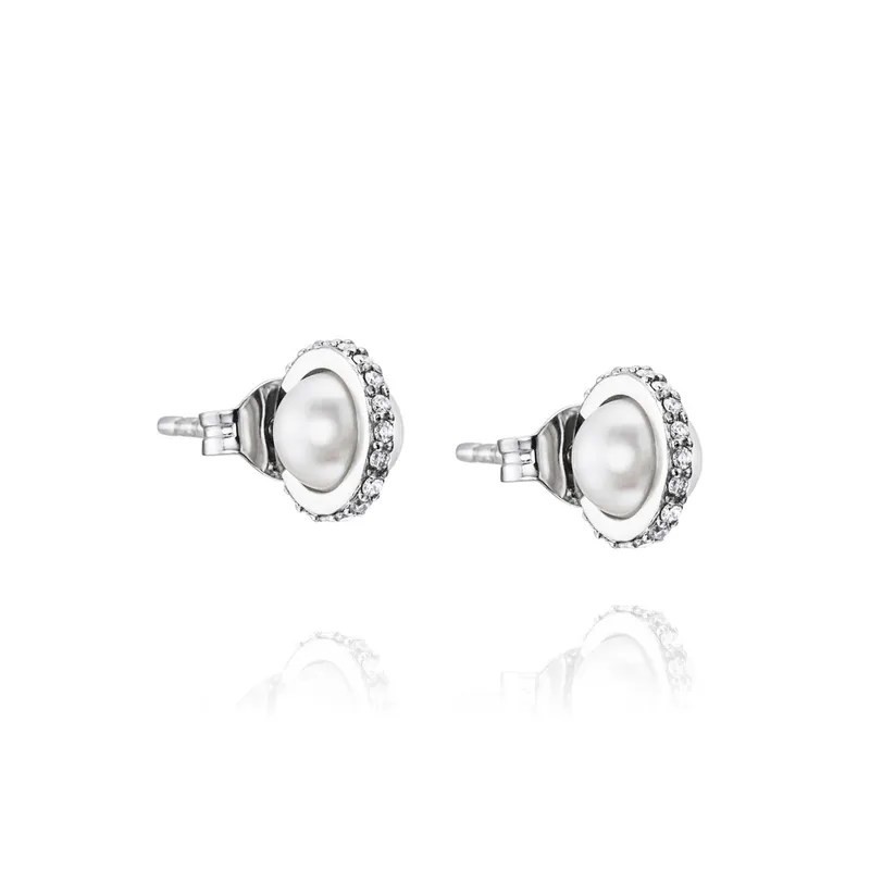 Alternativ bild 0 för Little Day Pearl & Stars Örhänge Vitguld