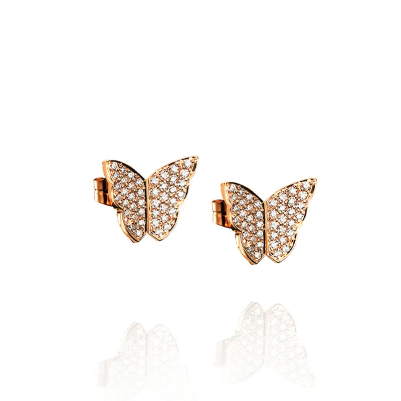 Alternativ bild 0 för Little Miss Butterfly & Stars Örhänge Guld