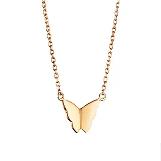 Produktfoto för Little Miss Butterfly Halsband Guld 40 cm