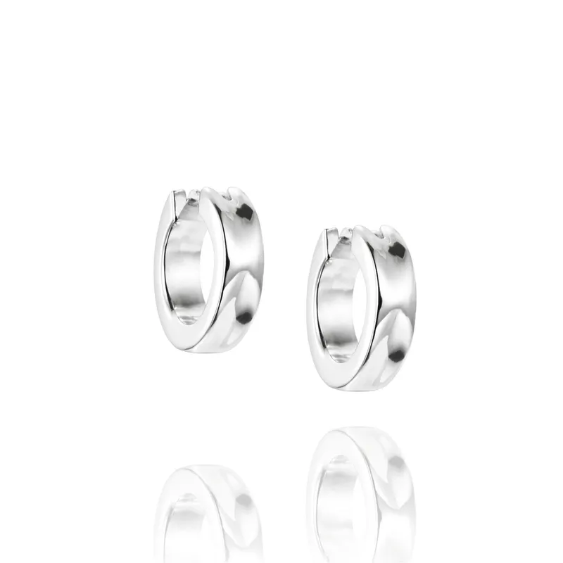 Alternativ bild 0 för Little Moonwalk Hoops Örhänge Silver