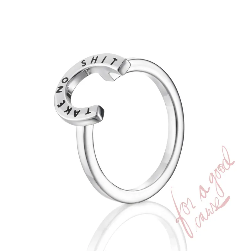 Alternativ bild 0 för Little Take No Shit Ring Silver 15.00 mm
