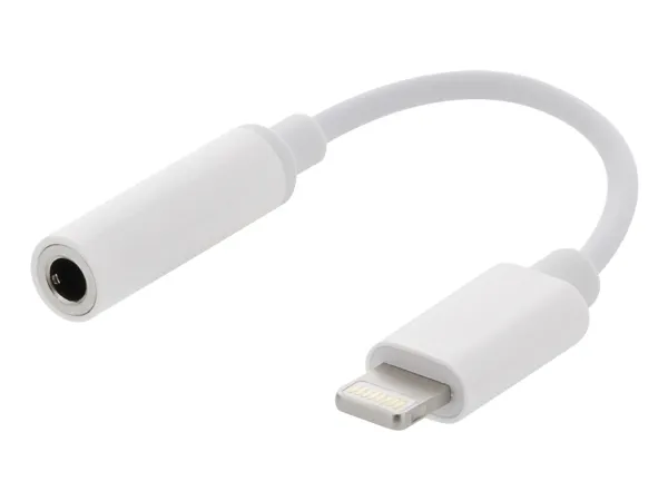 Alternativ bild 0 för Ljudadapter EPZI Lightning till 3,5 mm, aluminiumhölje, kabellängd 45 mm, silver / IPLH-595