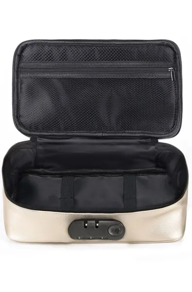 Bild 2 för Lockable Discreet Box Luxury Gold Förvaring sexleksaker
