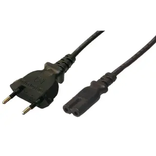 Produktfoto för LogiLink Apparatkabel Euro - C7 Svart 1,8m