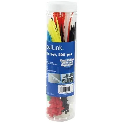 Bild 2 för Logilink Buntband 3 Olika Längder 200st