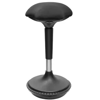 Produktfoto för LogiLink EO0011, vadderad sits, svart, tyg, metall, svart, 24 cm