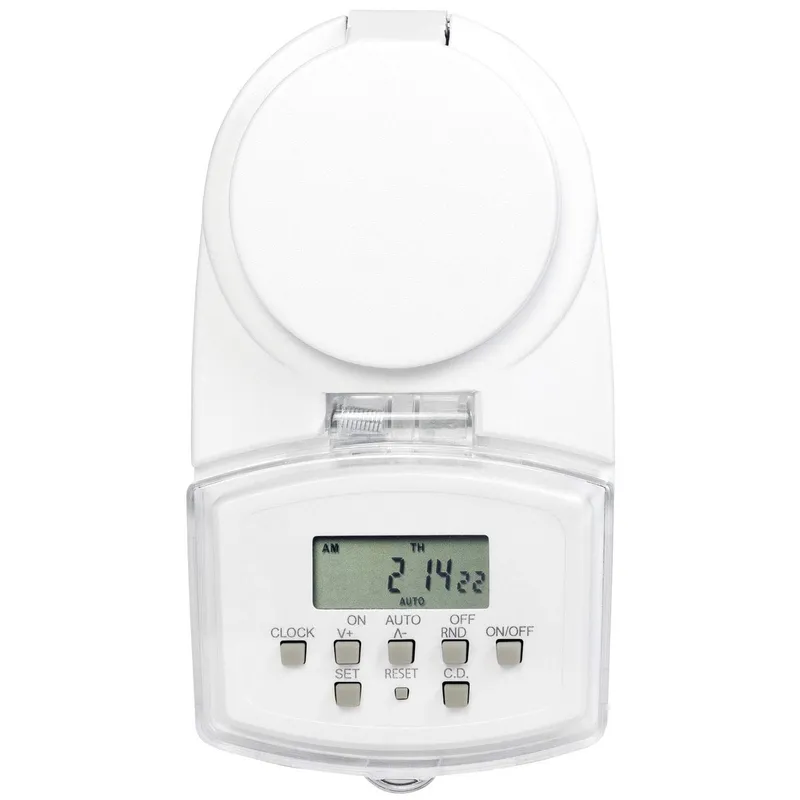 Bild 2 för LogiLink ET0008, Daglig timer/veckotimer, Vit, Digital, LED, Knappar, IP44