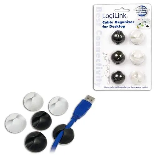 Bild 2 för LogiLink KAB0009 LOGILINK - Organizator kabli Klip
