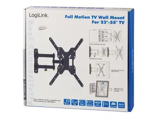 Produktfoto för LogiLink - Konsol - för LCD-TV - solitt kallpressat stål - skärmstorlek: 23-55 - väggmonterbar