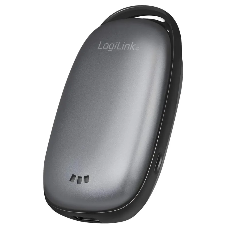 Bild 1 för LogiLink Power bank 4000 mAh 1x USB-A hand warmer metal grey PowerBank - 4 Ah