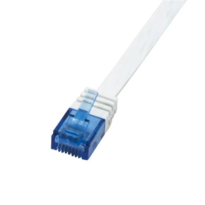 Alternativ bild 0 för LogiLink SlimLine - Patch-kabel - RJ-45 (hane) till RJ-45 (hane) - 10 m - UTP - CAT 6 - platt - vit