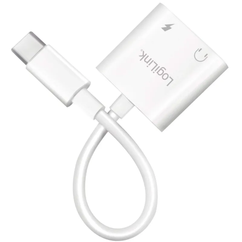 Bild 2 för LogiLink USB-C-adapter med 1 x ljudport, 1 x USB-C PD 60W Vit