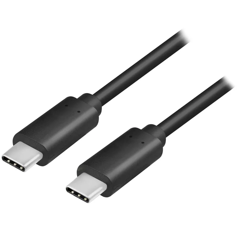 Bild 1 för Logilink USB-C till USB-C kabel 0.5m 100W - Svart