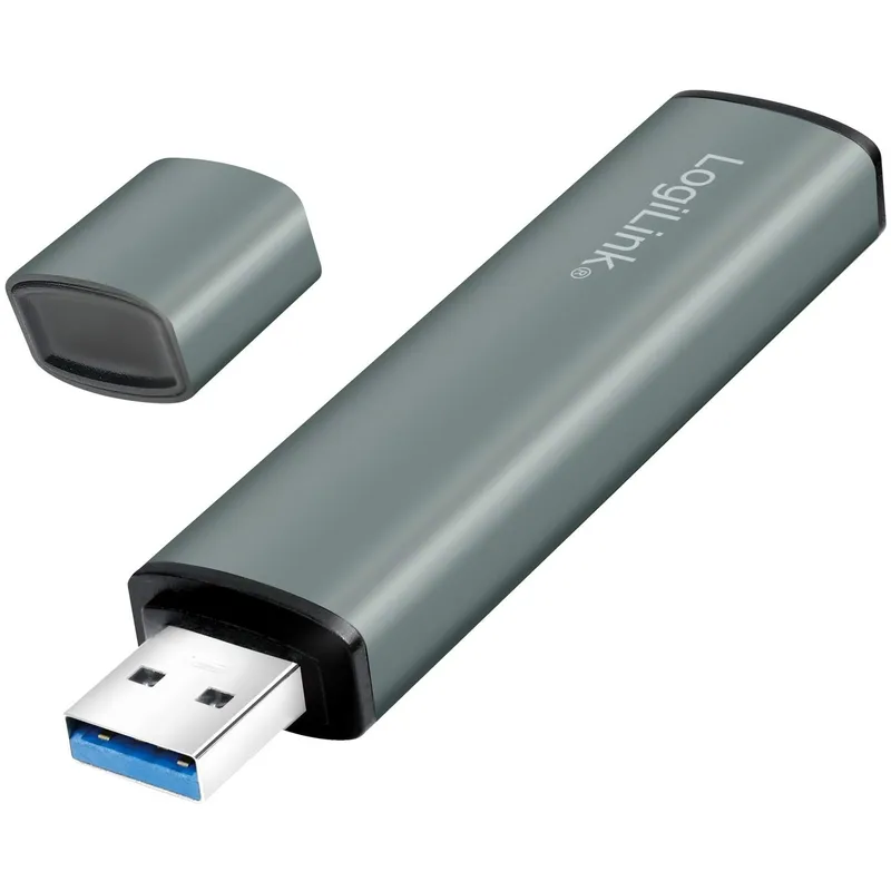 Bild 2 för LogiLink USB-hub (USB 3.2 Gen2) Minneskortsläsare/USB-A