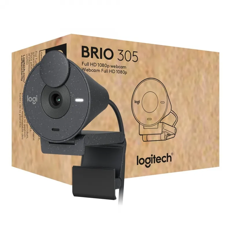Alternativ bild 0 för Logitech Brio 305 For Business Usb-c Webbkamera Grå