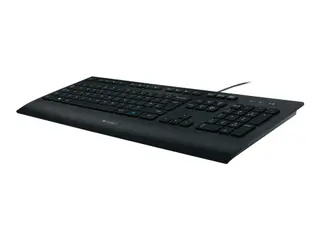 Produktfoto för Logitech Corded Keyboard K280e - tangentbord - Tangentbord - Amerikansk Engelska - Svart