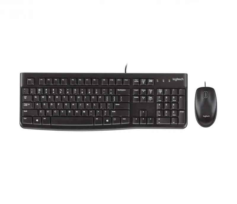 Alternativ bild 0 för Logitech Desktop MK120 - Sats med tangentbord och mus - USB - engelska