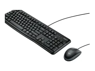 Produktfoto för Logitech Desktop MK120 - Sats med tangentbord och mus - USB - QWERTY - USA, internationellt