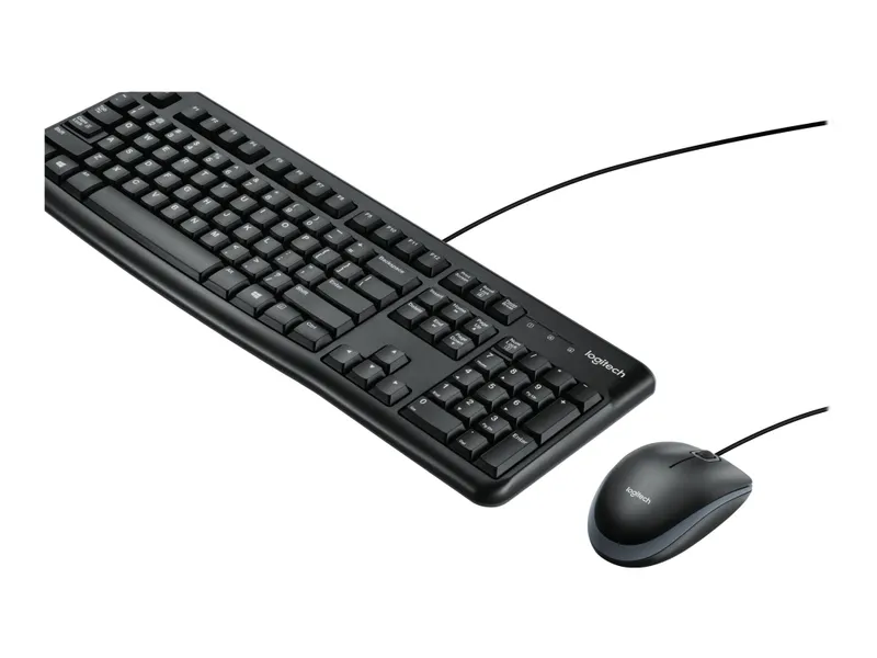 Alternativ bild 0 för Logitech Desktop MK120 - Sats med tangentbord och mus - USB - QWERTY - USA, internationellt