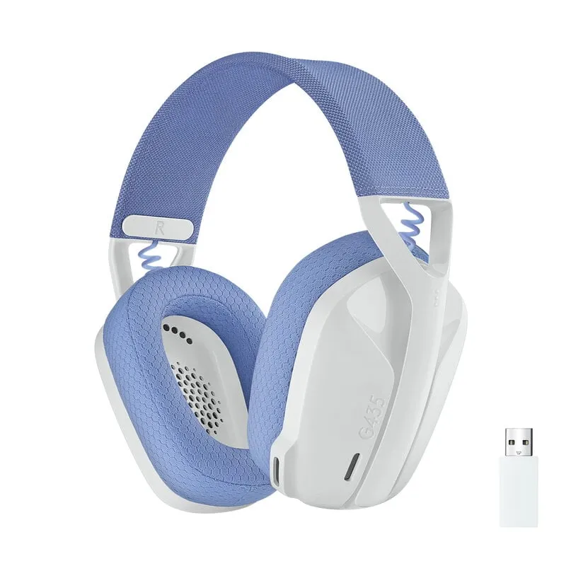 Alternativ bild 0 för Logitech G435 LIGHTSPEED - Headset - Full storlek - 2,4 GHz - Trådlös - USB - Vit
