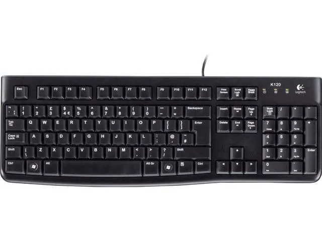 Alternativ bild 0 för Logitech K120 - Tangentbord - USB - hela norden