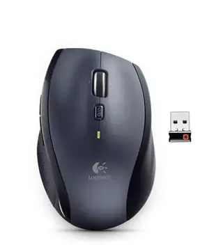 Produktfoto för Logitech M705 - Mus - högerhänt - laser - 7 knappar - trådlös - 2.4 GHz - trådlös USB-mottagare - silver
