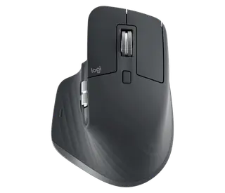 Produktfoto för Logitech Master Series MX Master 3S for Business - Mus - ergonomisk - högerhänt - optisk - 7 knappar - trådlös - Bluetooth - Logitech Logi Bolt USB-mottagare - grafit