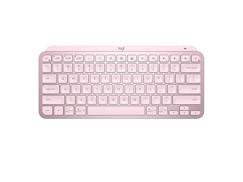 Alternativ bild 0 för Logitech MX Keys Minimalist Wireless Illuminated Keyboard - Tangentbord - trådlös - 2.4 GHz - Rose - Nordic