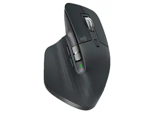Produktfoto för Logitech MX Master 3S - Mus - laser - 7 knappar - trådlös - Bluetooth, 2,4 GHz - Logitech BOLT-mottagare - grafit
