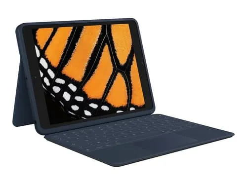 Alternativ bild 0 för Logitech Rugged Combo 3 Touch for Education - Tangentbord och foliefodral - med pekdyna - Apple Smart connector - QWERTY - hela norden - universitet - för Apple 10.2-inch iPad (7:e generation, 8:e generation, 9:e generation)