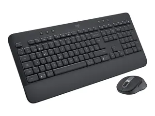 Produktfoto för Logitech Signature MK650 Combo for Business - Sats med tangentbord och mus - trådlös - Bluetooth LE - QWERTY - brittisk - grafit