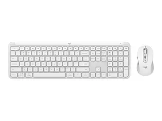 Produktfoto för Logitech Signature Slim Combo MK950 - Sats med tangentbord och mus - trådlös - Bluetooth 5.1 LE - QWERTY - Nordisk - offwhite