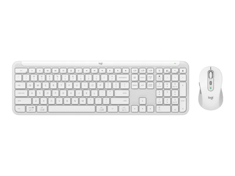 Alternativ bild 0 för Logitech Signature Slim Combo MK950 - Sats med tangentbord och mus - trådlös - Bluetooth 5.1 LE - QWERTY - Nordisk - offwhite