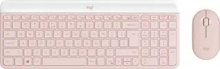 Produktfoto för Logitech Slim Wireless Combo MK470 - Tastatur & Mus set - Universal - Rosa