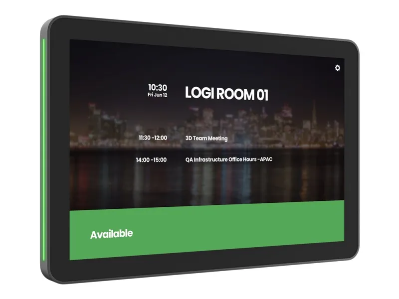 Alternativ bild 0 för Logitech Tap Scheduler Purpose-Built Scheduling Panel for Meeting Rooms - Enhet för videokonferens - Zoomcertifierad, Certifierad för Microsoft-teams - vit
