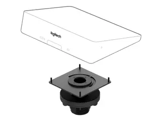 Produktfoto för Logitech Tap Table Mount - Monteringssats för styrenhet till videokonferens - för Room Solution Base Bundle, Huddle, Large  Tap