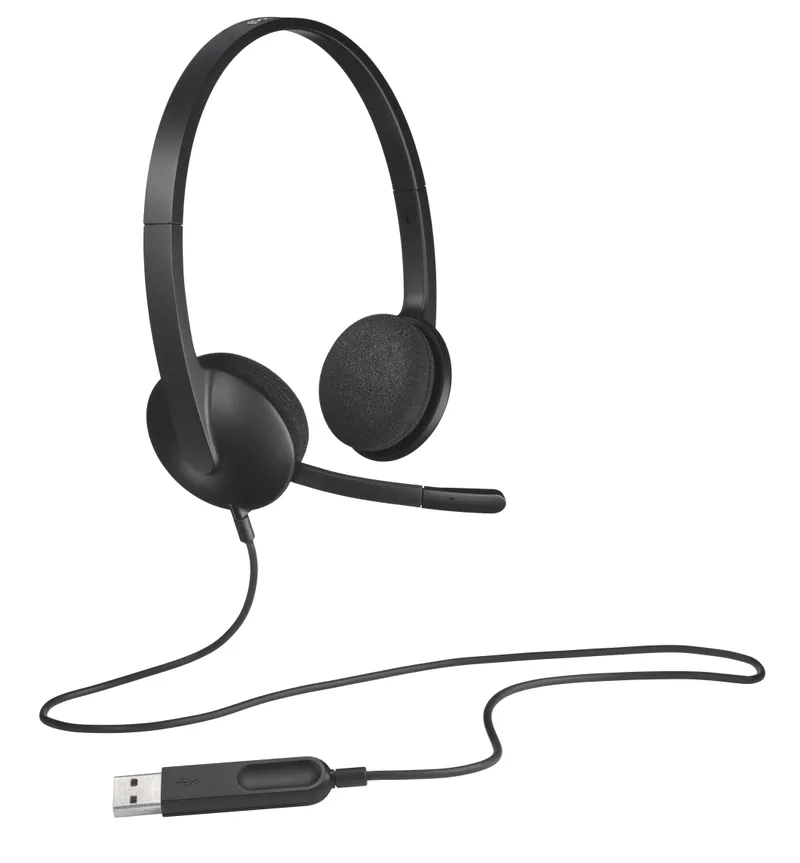 Alternativ bild 0 för Logitech USB Headset H340 - Headset - på örat - kabelansluten