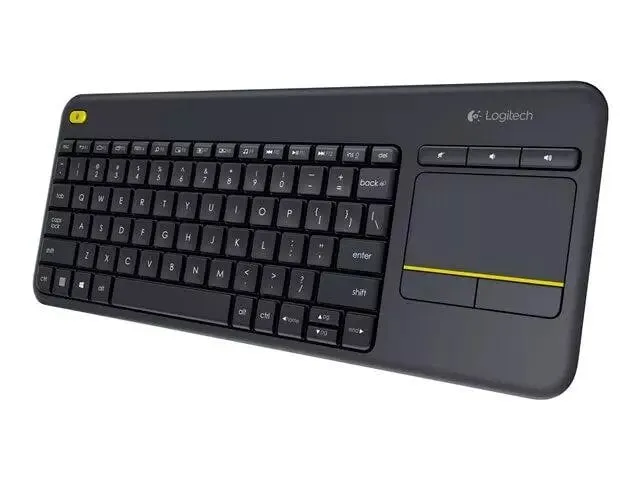 Alternativ bild 0 för Logitech Wireless Touch Keyboard K400 Plus - Tangentbord - trådlös - 2.4 GHz - Nordisk - svart